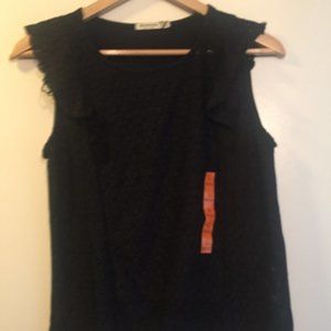 Stradivarius Black Lace Detail Tank Large Tags On